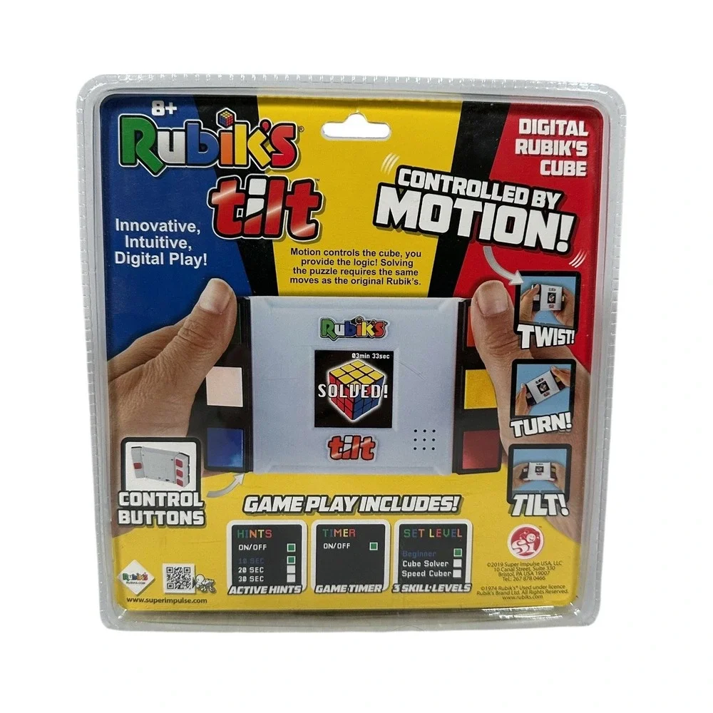 Rubiks‎ Tilt Digital Electronic Handheld Game Controlled by Motion for Ages 8+